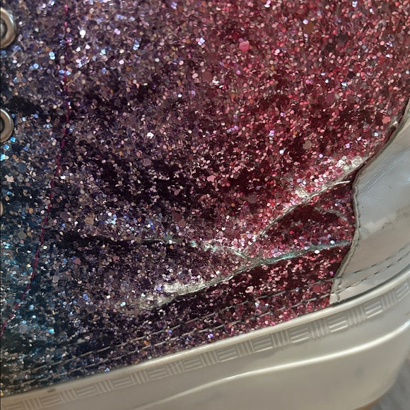 Sugar Multicolored Glitter Lace-Up Snow Boots - Picture 6 of 10